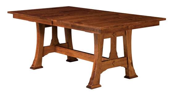 Trestle Table - 2-18" BF Leaf, 42x72