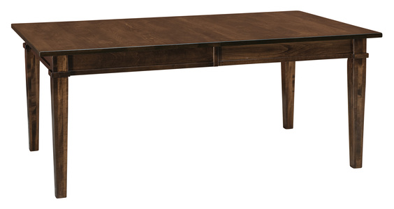 Leg Table - 4-12" Leaves, 42x72