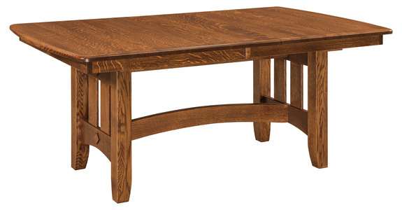 Trestle Table - 2-12" Leaves, 42x72