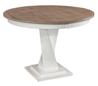 Single Pedestal Mini Table - Solid Top, 42x42