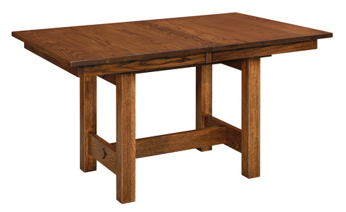 Trestle Table - 2-12" Leaves, 42x60
