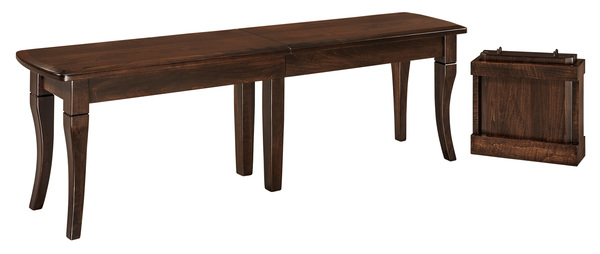 Bench - 4-12" Leaves, 12½ x 60