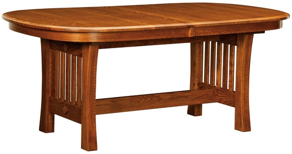 Trestle Table - 4-12" Leaves, 42x60