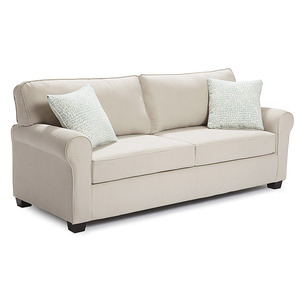 S14MQ Stationary Sofa w/ Queen Size Memory Foam Sleeper