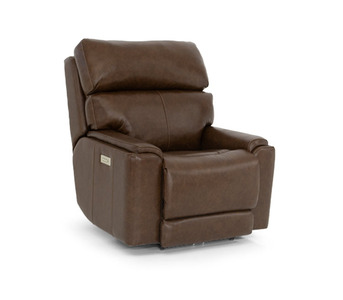 72453B Leather Power HR/Lumbar Recliner
