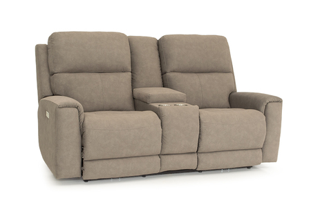 88985B Power HR/Lumbar Reclining Console Loveseat