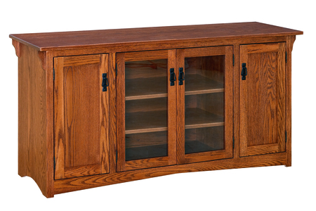 100B Entertainment with Adj. Shelves & Castors