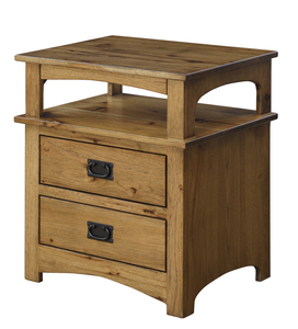 225 2 Drawer Nightstand with Pullout Tray