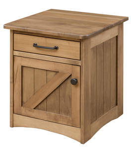 7102 End Table with Door & Drawer