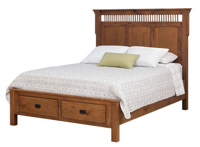 217D2 King 2 Drawer Captain Bed