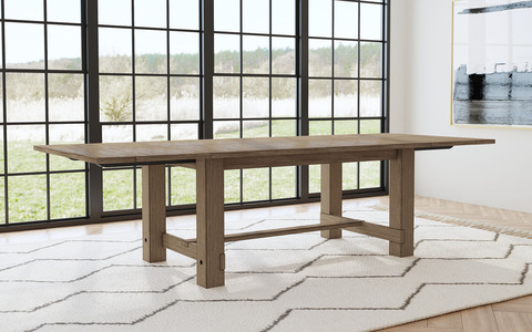 ANADT6300 Anacortes Trestle Table - Dark Taupe