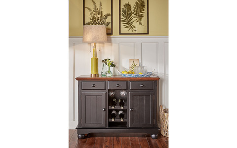 BRIOB9010 48 Server - Antique Oak-Black