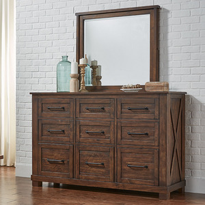 SUVRT5510 9-Drw Dresser - Rustic Timber
