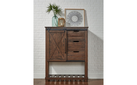 SUVRT5630 Large Barn Door Chest - Rustic Timber