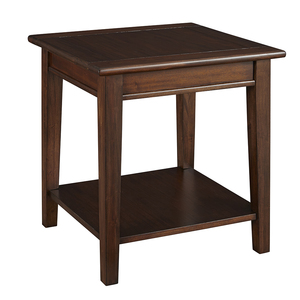 WSLCB7010 End Table With Shelf - Cherry Brown
