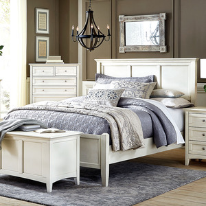 NRLWT513F/NRLWT513H/NRLWT513V King Panel Bed - White