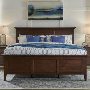 WSLCB513U/WSLCB523V C-King Panel Bed - Cherry Brown