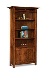 FVB-010-A 4 Shelf, 2 Door Bookcase