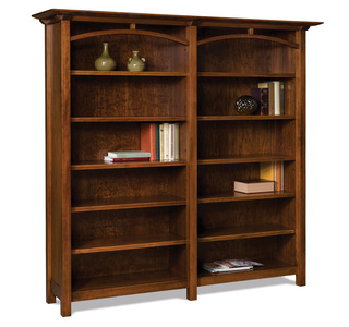FVB-012-A-6FT 10 Shelf Double Bookcase