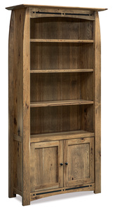 FVB-010-BC 4 Shelf, 2 Door Bookcase