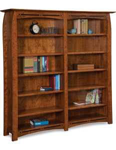 FVB-012-BC-6FT 10 Shelf Double Bookcase
