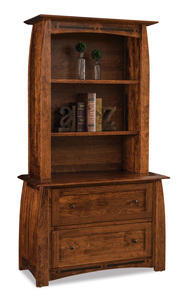 FVL-2144-HT-BC 2 Drawer Lateral File Cabinet With Bookcase