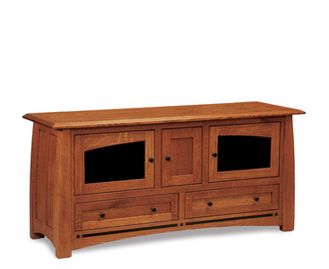 FVE-032-BC-BP 3 Door, 2 Drawer Media Stand