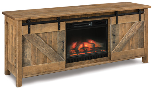 FVE-3172-HT-FP 2 Door Media Stand W/Fireplace
