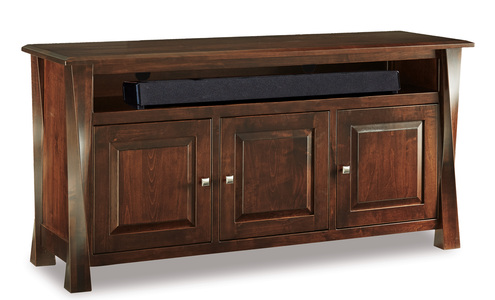 FVE-3163-LA Arc 3 Door Media Stand W/Opening