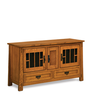 FVE-032-MD-BP36" 36" High, 3 Door, 2 Drawer Media Stand