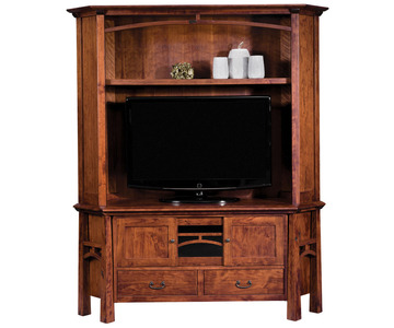 FVE-053-A 3 Door, 2 Drawer, 2 Pc. Corner Hutch