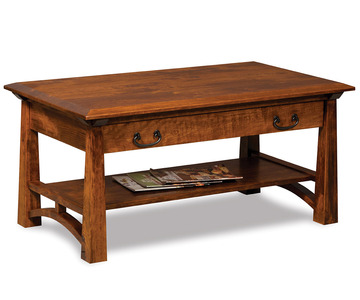 FVCT-A-DWR Open Coffee Table W/Drawer & Shelf