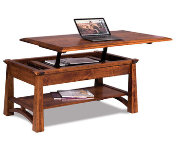 FVCT-A-LT Open Lift Top Coffee Table W/Counter Weight