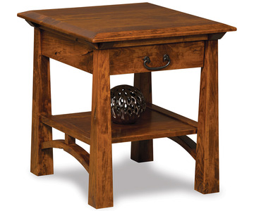 FVET-A-DWR Open End Table W/Drawer & Shelf