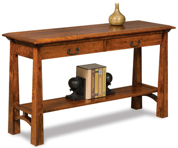 FVST-A-DWR Open Sofa Table W/2 Drawers & Shelf