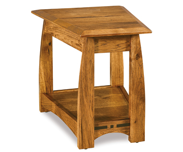 FVWT-BC Open Wedge Table No Drawer, Front: 14" W, Back: 22" W