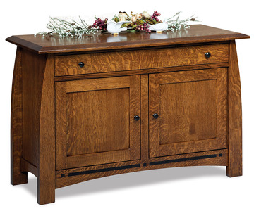 FVST-BC-EN Enclosed Sofa Table W/Drawer, Doors & Shelf
