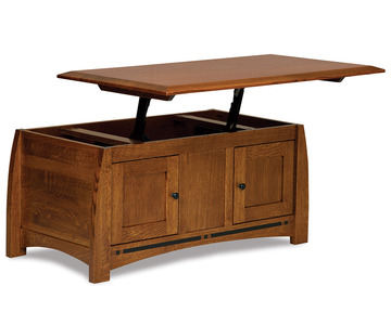 FVCT-BC-EN-LT Enclosed Lift Top Coffee Table W/Doors