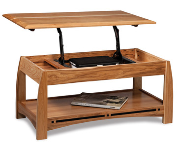 FVCT-BC-LT Open Lift Top Coffee Table W/Counter Weight
