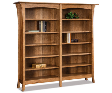 FVB-012-EN-6FT 10 Shelf Double Bookcase