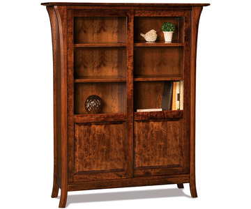 FVB-5466-EN 8 Shelf, 2 Door Bookcase