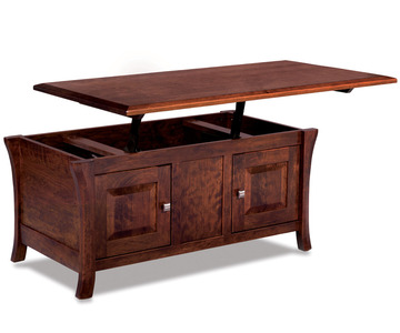 FVCT-EN-EN-LT Enclosed Lift Top Coffee Table W/Doors