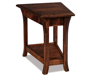 FVWT-EN Open Wedge Table No Drawer, Front: 14" W, Back: 22" W