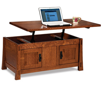 FVCT-MD-EN-LT Enclosed Lift Top Coffee Table W/Doors