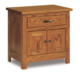 JRF-026 1 Drawer, 2 Door Nightstand