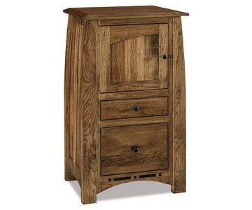 JRBC-018 C-Pap Nightstand; 2 Drawer, 1 Door