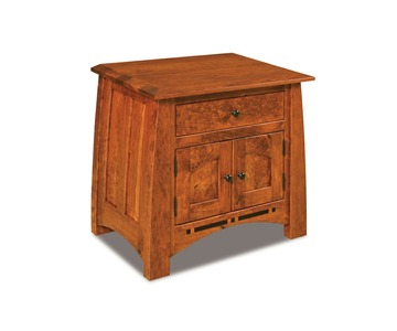 JRBC-026 1 Drawer, 2 Door Nightstand