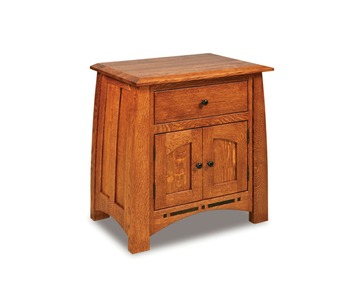 JRBC-028 1 Drawer, 2 Door Nightstand
