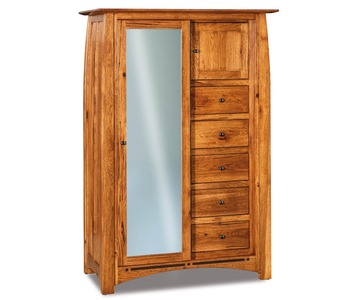 JRBC-052-1 Sliding Door Chifferobe; 5 Drawer, 2 Door