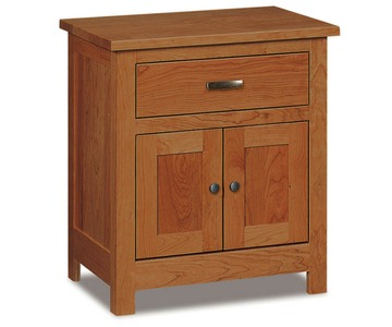 JRF-028 1 Drawer, 2 Door Nightstand